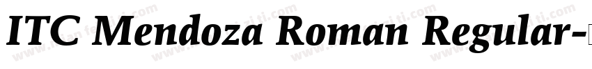 ITC Mendoza Roman Regular字体转换
